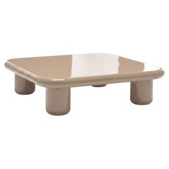 Mogg Bilbao Coffee Table 120×120cm 47.2x47.2 in Glossy Dove – Dainelli Studio