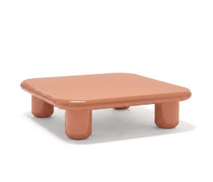 Mogg Bilbao Coffee Table 120×120cm 47.2x47.2 in Glossy Beige Red Dainelli Studio
