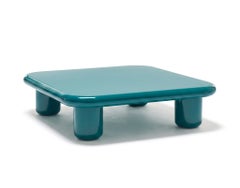 Mogg Bilbao Coffee Table 120×120cm 47.2x47.2in Glossy Water Blue Dainelli Studio