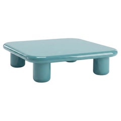 Mogg Bilbao Coffee Table 120×120cm 47.2x47.2in Glossy Turquoise Dainelli Studio