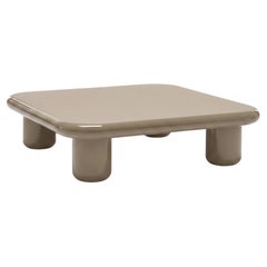Mogg Bilbao Coffee Table 120×120cm 47.2x47.2in Glossy YellowGrey Dainelli Studio