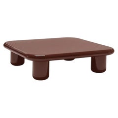 Mogg Bilbao Coffee Table 120×120cm 47.2x47.2in Glossy Red Brown Dainelli Studio