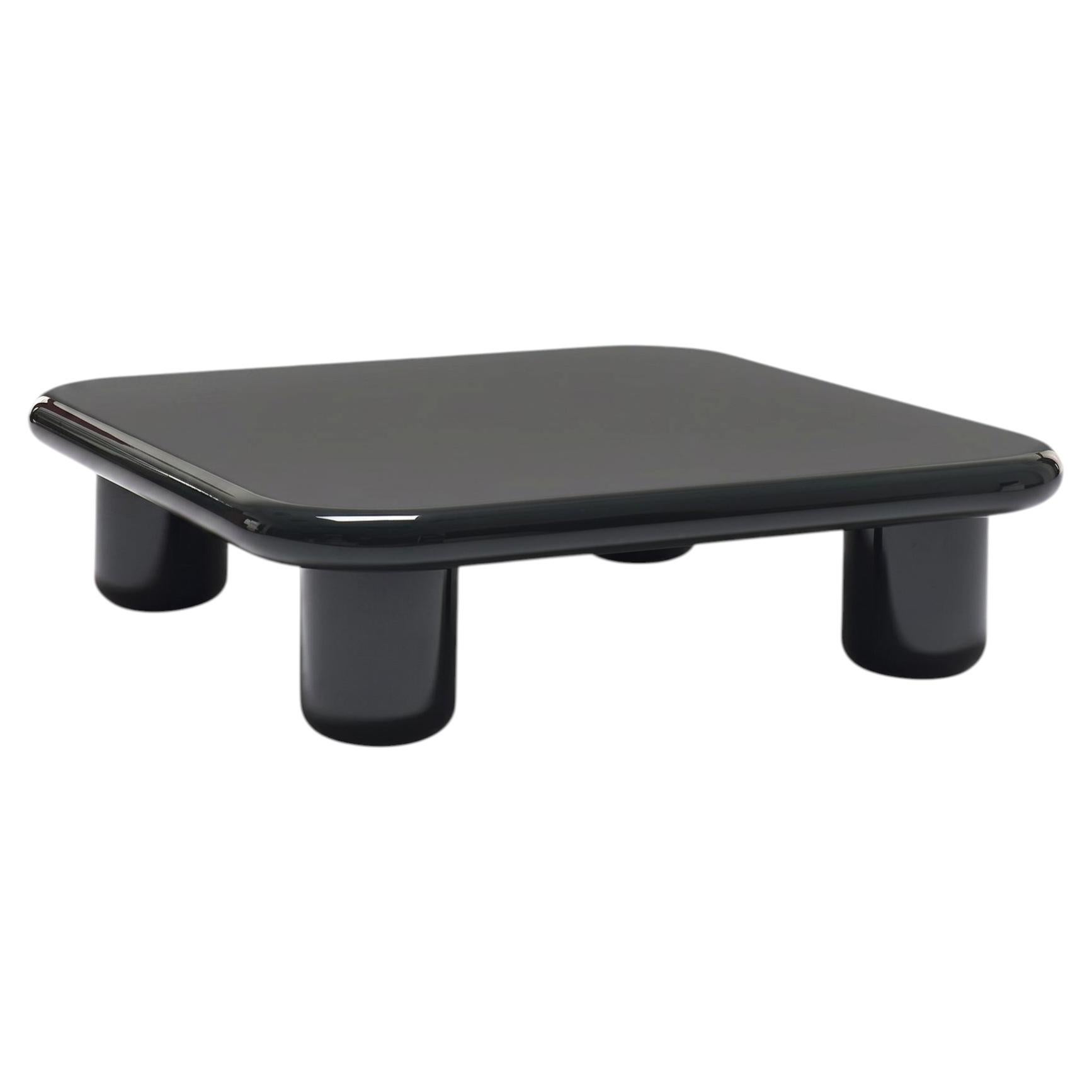 Mogg Bilbao Coffee Table 120×120cm 47.2x47.2 in Glossy Black Dainelli Studio