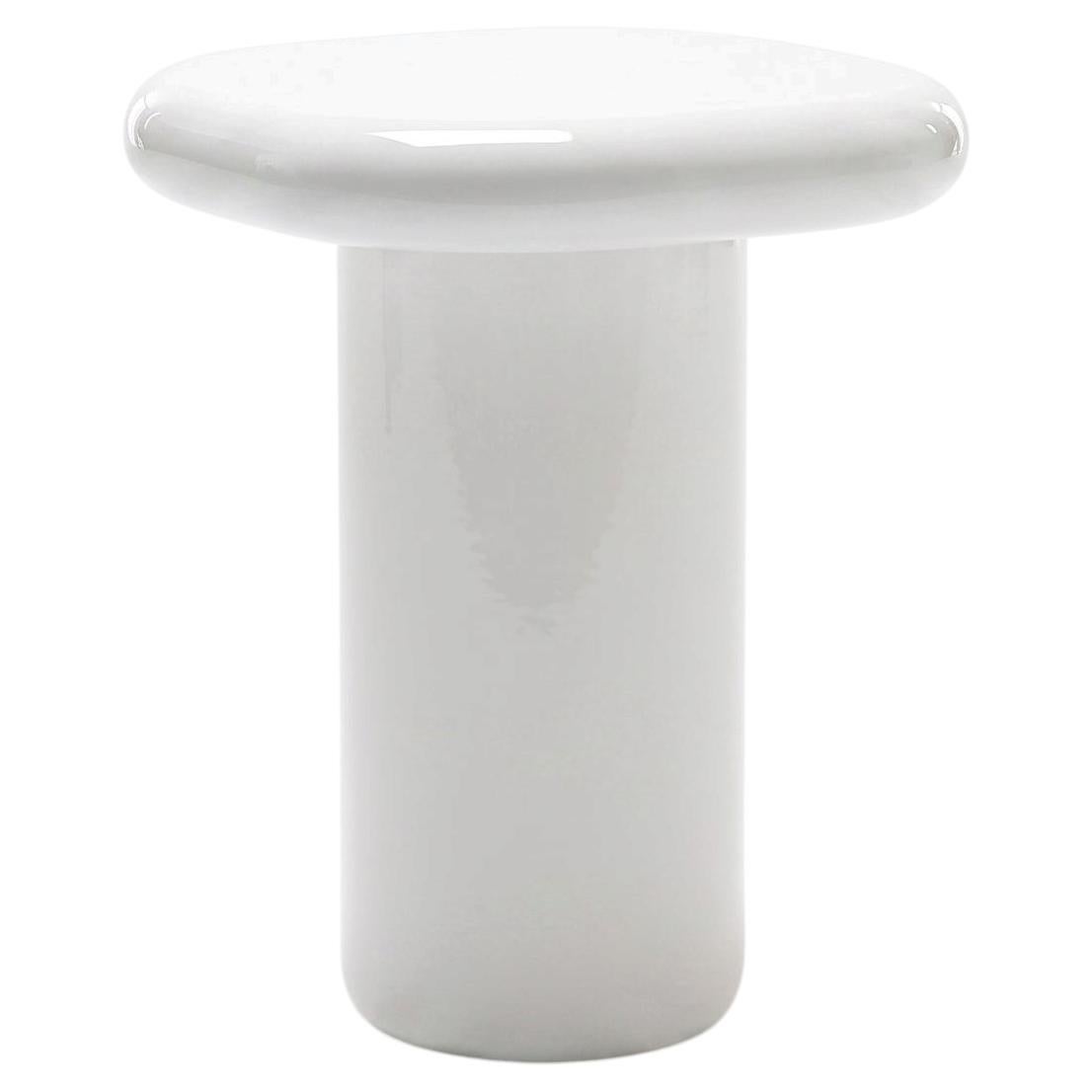 Mogg Bilbao Coffee Table 50x50cm 19.7x19.7 in Glossy White Dainelli Studio