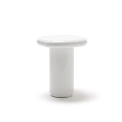 Mogg Bilbao Coffee Table 50x50cm 19.7x19.7 in Glossy White Dainelli Studio