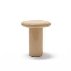 Mogg Bilbao Coffee Table 50x50cm 19.7x19.7 in Glossy Beige Dainelli Studio