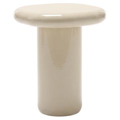 Mogg Bilbao Coffee Table 50x50cm 19.7x19.7 in Glossy Pearl White Dainelli Studio