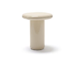 Mogg Bilbao Coffee Table 50x50cm 19.7x19.7 in Glossy Pearl White Dainelli Studio