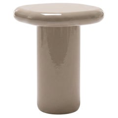 Mogg Bilbao Coffee Table 50x50cm 19.7x19.7 in Glossy Grey Beige Dainelli Studio