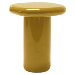 Mogg Bilbao Coffee Table 50x50cm 19.7x19.7 in Glossy Curry Dainelli Studio