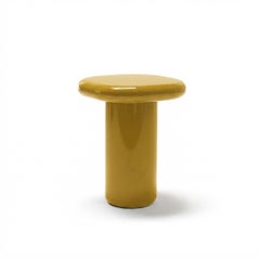 Mogg Bilbao Coffee Table 50x50cm 19.7x19.7 in Glossy Curry Dainelli Studio