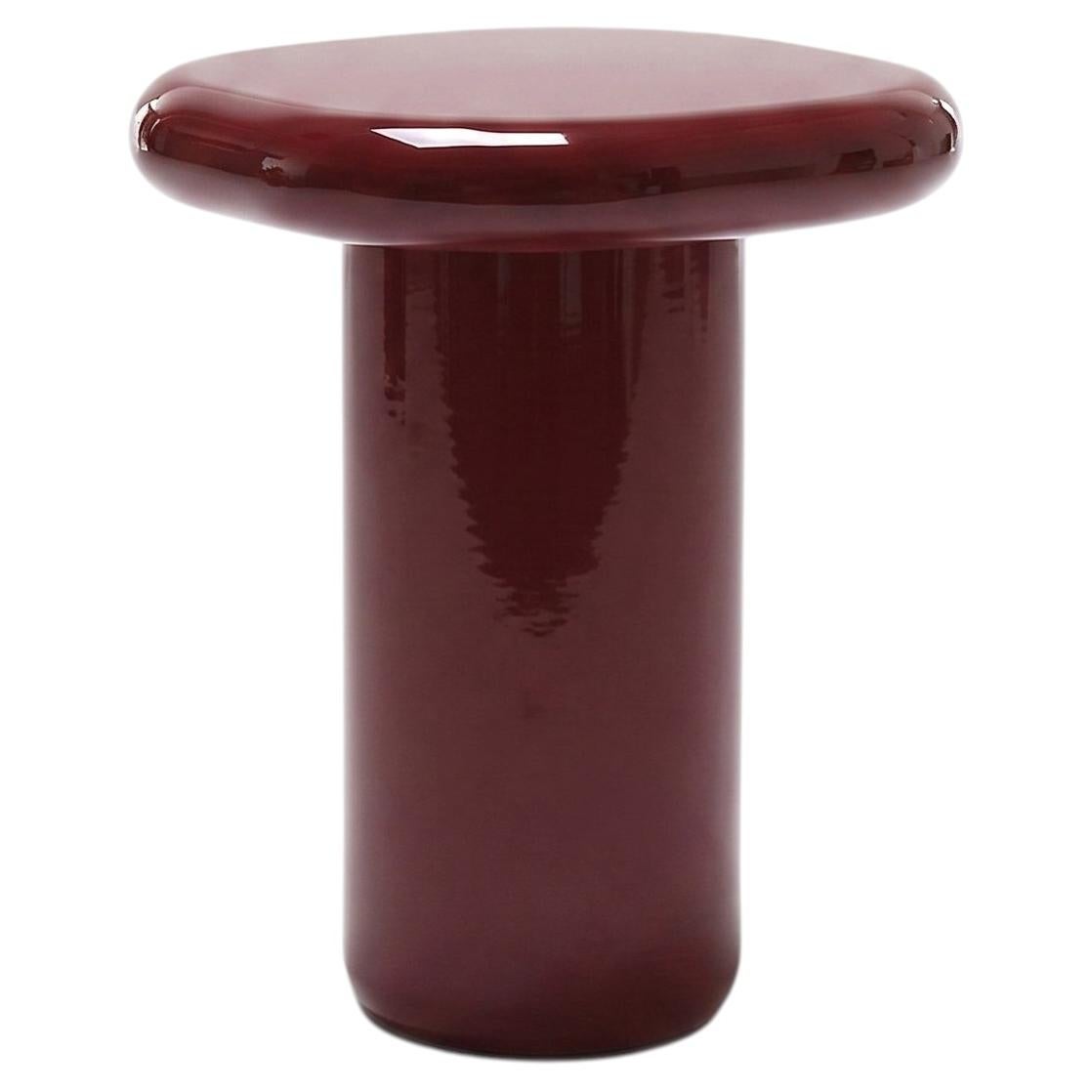 Mogg Bilbao Coffee Table 50x50cm 19.7x19.7 in Glossy Purple red Dainelli Studio