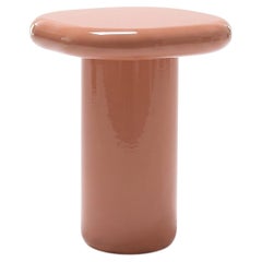 Mogg Bilbao Coffee Table 50x50cm 19.7x19.7 in Glossy Beige red Dainelli Studio