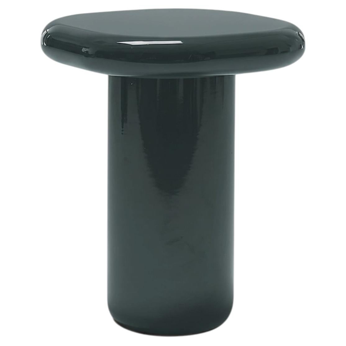 Mogg Bilbao Coffee Table 50x50cm 19.7x19.7in Glossy Black Green Dainelli Studio