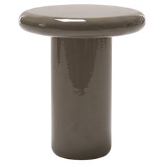 Mogg Bilbao Coffee Table 50x50cm 19.7x19.7 in Glossy Beige Gray Dainelli Studio