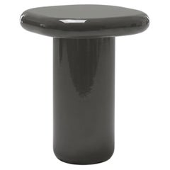 Mogg Bilbao Coffee Table 50x50cm 19.7x19.7 in Glossy Umbra Grey Dainelli Studio