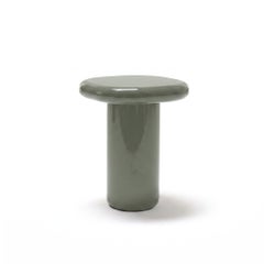 Mesa de centro Mogg Bilbao, 50 x 50 cm (19,7 x 19,7 pulgadas), gris cemento brillante, Dainelli Studio