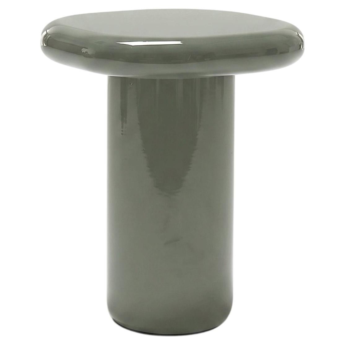 Mogg Bilbao Coffee Table 50x50cm 19.7x19.7 in Glossy Cement Grey Dainelli Studio