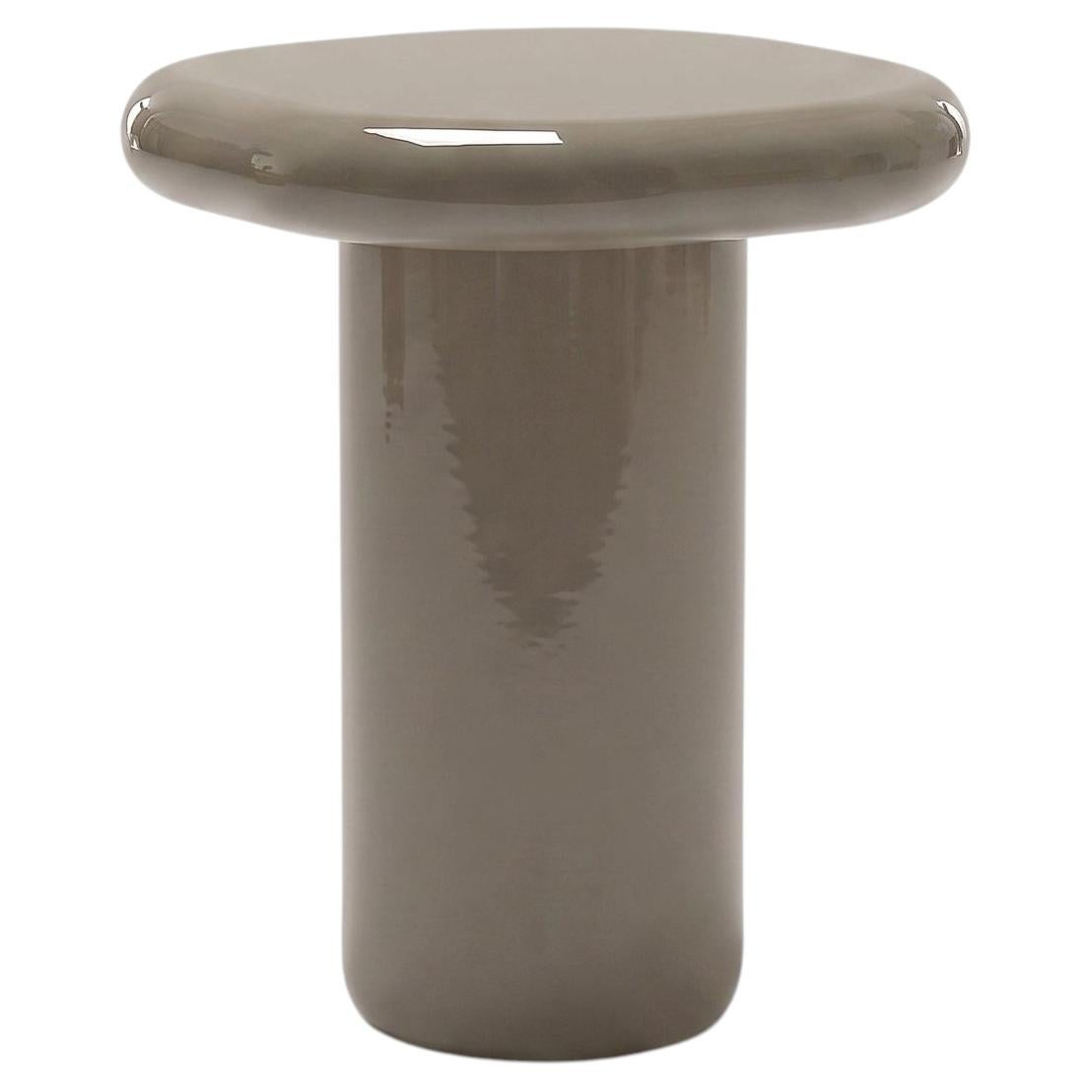 Mogg Bilbao Coffee Table 50x50cm 19.7x19.7 in Glossy Yellow Grey Dainelli Studio
