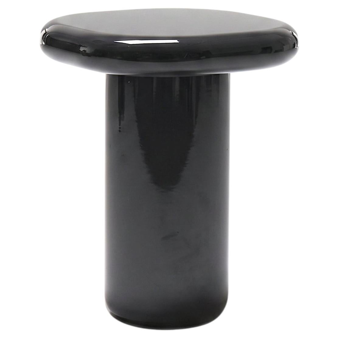 Mogg Bilbao Coffee Table 50x50cm 19.7x19.7 in Glossy Black - Dainelli Studio For Sale
