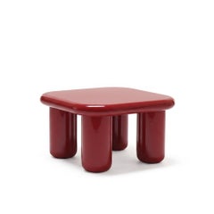 Tavolino Mogg Bilbao 85x85 cm 33,5x33,5 pollici Rosso Signal lucido - Dainelli Studio