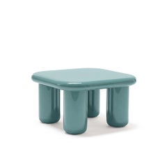 Mogg Bilbao Coffee Table 85x85cm 33.5x33.5 in Glossy Turquoise - Dainelli Studio