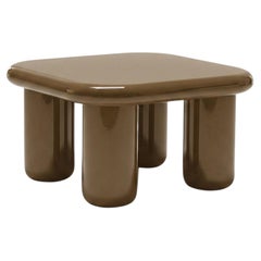 Mogg Bilbao Coffee Table 85x85cm 33.5x33.5in Glossy Khaki grey - Dainelli Studio