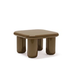 Mogg Bilbao Coffee Table 85x85cm 33.5x33.5in Glossy Khaki grey - Dainelli Studio