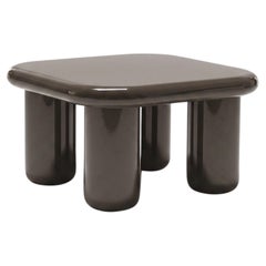 Mogg Bilbao Coffee Table 85x85cm 33.5x33.5in Glossy Umbra grey - Dainelli Studio
