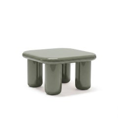 Mogg Bilbao Coffee Table 85x85cm 33.5x33.5in Glossy Cement Grey Dainelli Studio