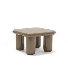 Mogg Bilbao Coffee Table 85x85cm 33.5x33.5in Glossy Yellow Grey Dainelli Studio