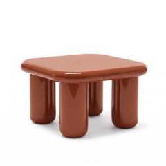 Mogg Bilbao Coffee Table 85x85cm 33.5x33.5in Glossy Copper brown Dainelli Studio