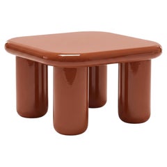 Mogg Bilbao Coffee Table 85x85cm 33.5x33.5in Glossy Copper brown Dainelli Studio