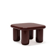 Mogg Bilbao Coffee Table 85x85cm 33.5x33.5in Glossy Red brown - Dainelli Studio