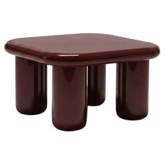 Mogg Bilbao Coffee Table 85x85cm 33.5x33.5in Glossy Red brown - Dainelli Studio