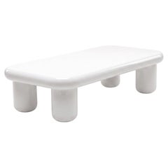 Mogg Bilbao Coffee Table 150x70cm 59.1x27.6in Glossy White - Dainelli Studio