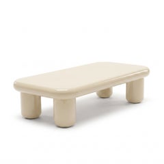 Mogg Bilbao Coffee Table 150x70cm 59.1x27.6in Glossy Oyster - Dainelli Studio