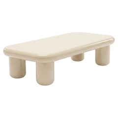 Mogg Bilbao Coffee Table 150x70cm 59.1x27.6in Glossy Oyster - Dainelli Studio