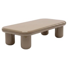 Mogg Bilbao Coffee Table 150x70cm 59.1x27.6in Glossy Grey beige Dainelli Studio