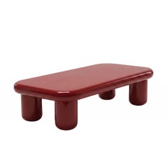 Mogg Bilbao Coffee Table 150x70cm 59.1x27.6in Glossy Signal Red Dainelli Studio