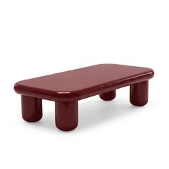 Mogg Bilbao Coffee Table 150x70cm 59.1x27.6in Glossy Purple Red Dainelli Studio