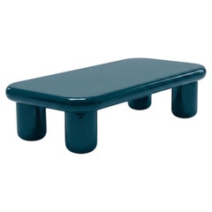 Mogg Bilbao Coffee Table 150x70cm 59.1x27.6in Glossy Ocean Blue Dainelli Studio