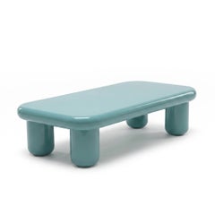 Mogg Bilbao Coffee Table 150x70cm 59.1x27.6in Glossy Turquoise - Dainelli Studio