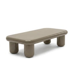 Mogg Bilbao Coffee Table 150x70cm 59.1x27.6in Glossy Beige Grey Dainelli Studio