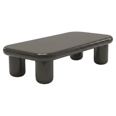 Mogg Bilbao Coffee Table 150x70cm 59.1x27.6in Glossy Umbra grey Dainelli Studio