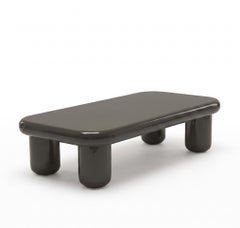 Mogg Bilbao Coffee Table 150x70cm 59.1x27.6in Glossy Umbra grey Dainelli Studio