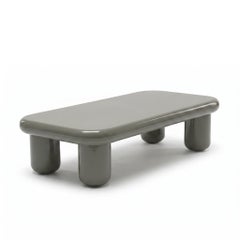 Mogg Bilbao Coffee Table 150x70cm 59.1x27.6in Glossy Cement grey Dainelli Studio