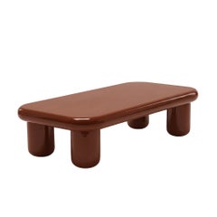 Mogg Bilbao Coffee Table 150x70cm 59.1x27.6inGlossy Copper Brown Dainelli Studio