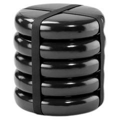 Tabouret italien de luxe « Objects of Common Interest » pour Meritalia – Lot de tabourets noirs