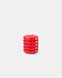 Tabouret italien de luxe « Objects of Common Interest » pour Meritalia – Lot de tabourets – Rouge